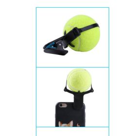 Pet photo props toy pet photo selfie artifact funny dog camera phone clip tennis selfie clip (Option: Green)