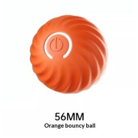 Pet Dog Rubber Ball Toys For Dogs Resistance To Bite Dog Chew Toys Puppy Pets Dogs Training Products (Option: Orange Jumping Ball)